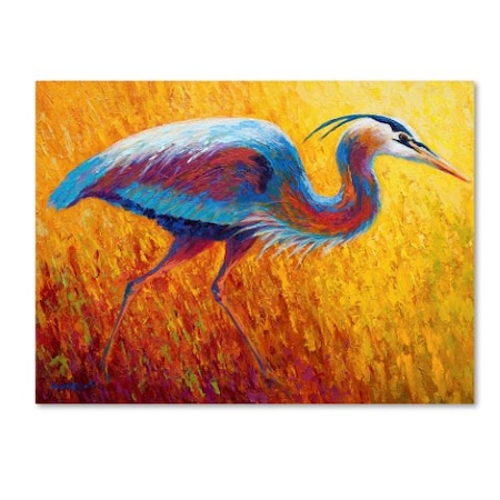 Marion Rose 'Blue Heron 2' Canvas Art,35x47